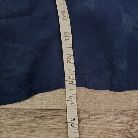 Fata Morgana Dress Womens Medium Navy Blue Maxi A Line Sleeveless African Print - Picture 12 of 12